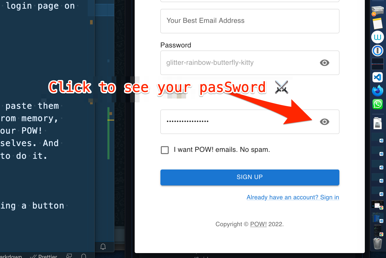 POW! Password Peek-a-boo