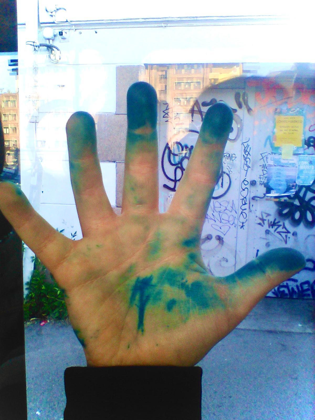 ink on hand